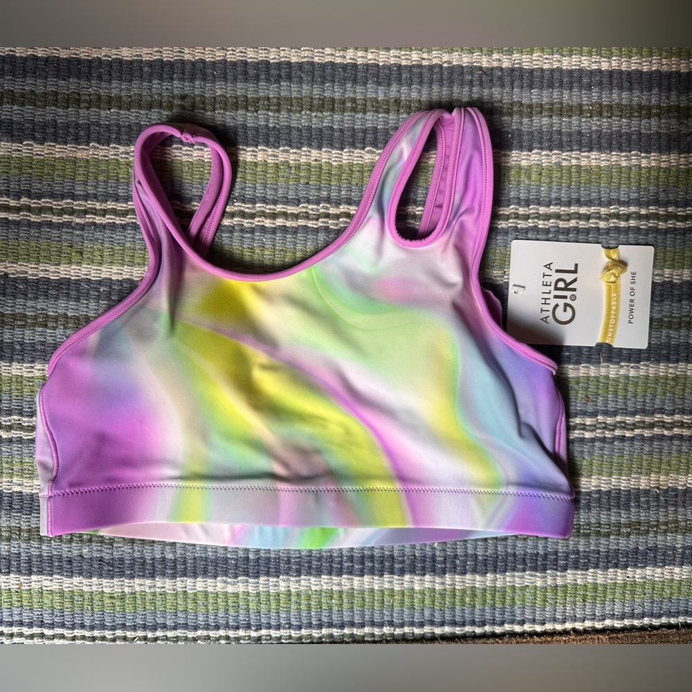 Athleta Girl Multicolor Cutout Bikini Top, XXL/16